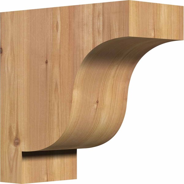 Ekena Millwork Newport Smooth Corbel, Western Red Cedar, 5 1/2"W x 12"D x 12"H COR06X12X12NEW00SWR - main